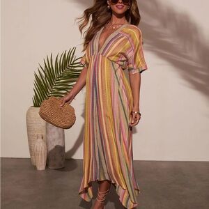 VICI Vivica Striped Maxi Dress